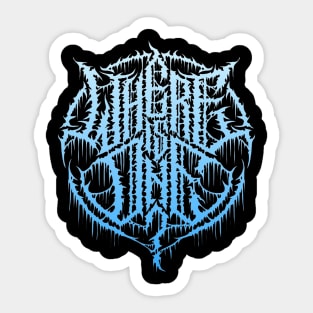 Metal font "where is one" Sticker